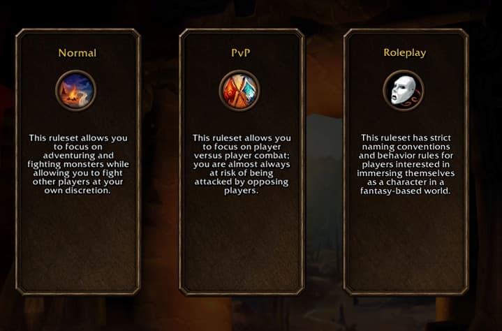 Blizzards Vorschau zur Auswahl der Forever-Regelsets.